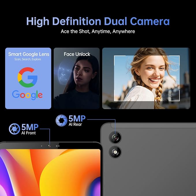 Android Tablet, 10.1 inch Android 14 Snapdragon 685 Processor, 12GB RAM 128GB - Image 7