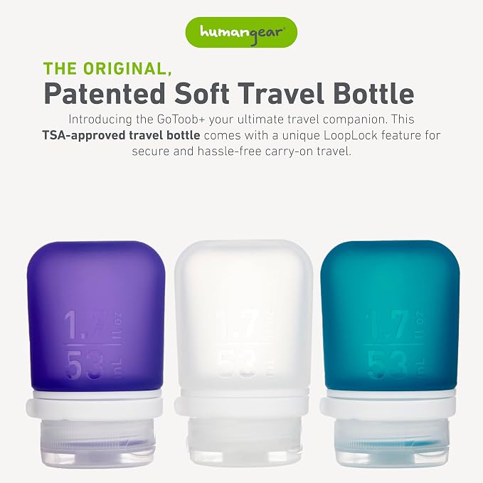 humangear GoToob+ Refillable Silicone Travel Size Bottles - Image 2