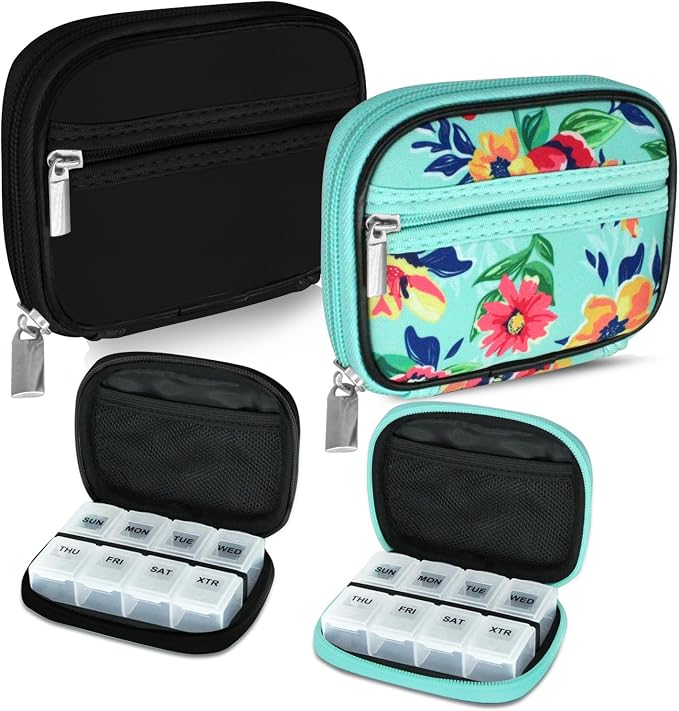 Serfeymi Weekly Travel Pill Organizer Pill Case by Serfeymi