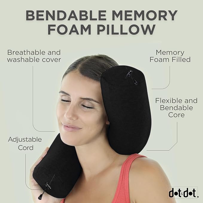 Dot&Dot Twist Memory Foam Travel Pillow - Image 3