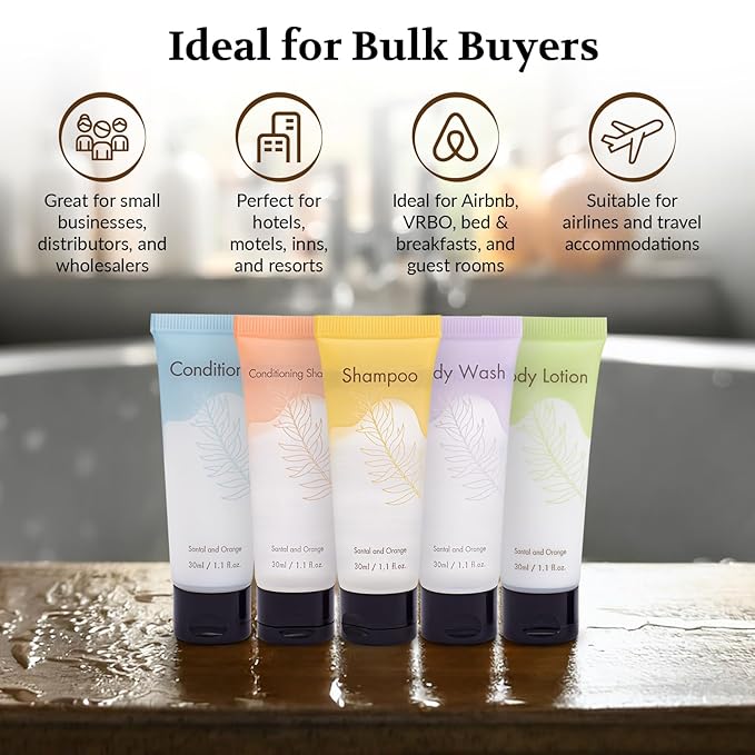 Double Sealed Hotel Conditioner Bulk 200 Pack Individually Wrapped Travel Size - Image 5