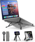 Viozon Portable Laptop Stand for Desk & Travel, Magnetic Phone Holder Tripod by viozon