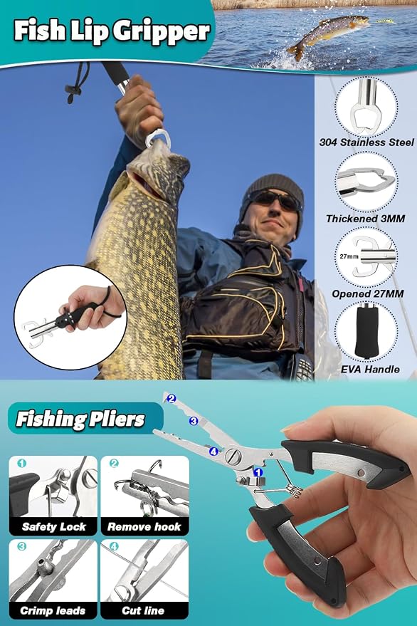 Fishing Pole Combo Set, Carbon Fiber Telescopic Fishing Rod Kit - Image 5