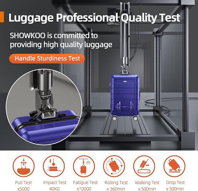 SHOWKOO Luggage Sets Expandable PC+ABS Durable Suitcase Sets Double Wheels TSA - Image 7