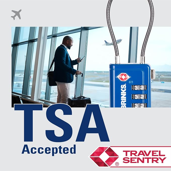 Brinks TSA Accepted Indicator Luggage Lock, Ressetable Combination, New More - Image 8