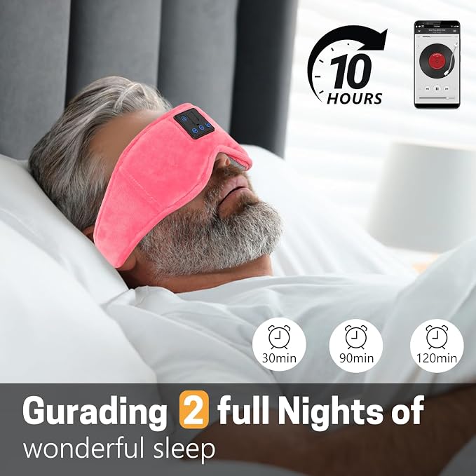 Sleep Mask with Bluetooth Headphones 3D Contour Sleeping Headphones 5.4 - Image 2