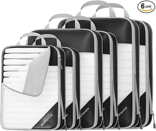 6 Set Compression Packing Cubes by NICOSHOW