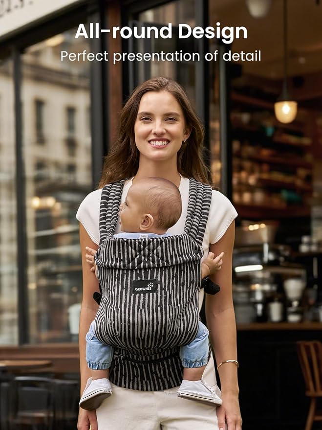 GROWNSY Baby Carrier Newborn to Toddler, Ergonomic Baby Toddler Carrier Wraps - Image 4
