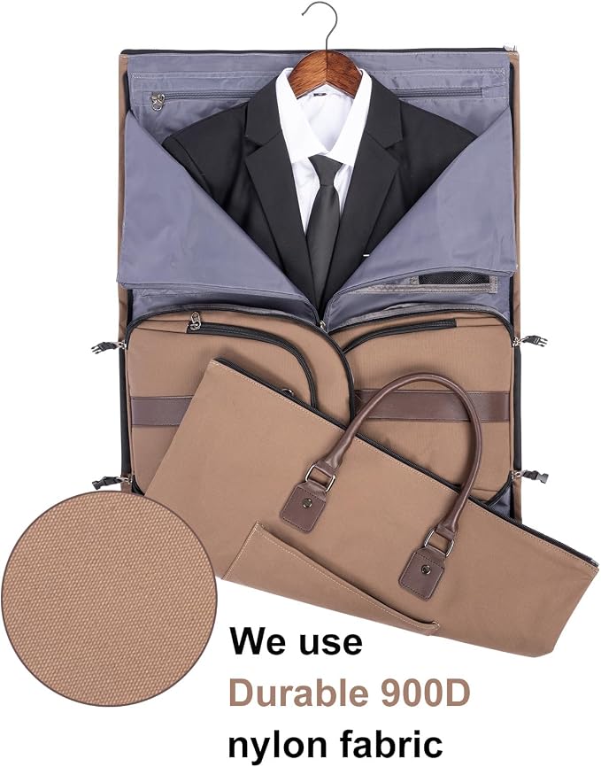 Modoker Garment Convertible Weekender Bag, Carry on Canvas Garment Duffle Bag - Image 2