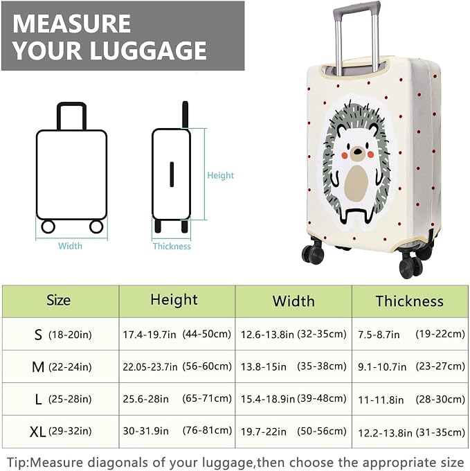 Travel Luggage Cover Suitcase Protector Fits 18-32 Inch Wheel Covers - Image 6