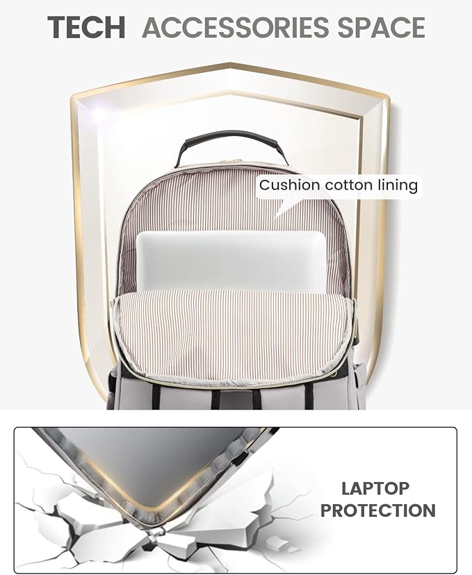 LOVEVOOK Laptop Backpack Purse for Women, Work Travel Computer Bags, College - Image 7