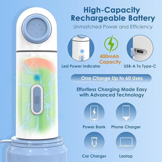 Portable Bidet for Travel – 350ml High Pressure Handheld Electric Portable Bidet - Image 3