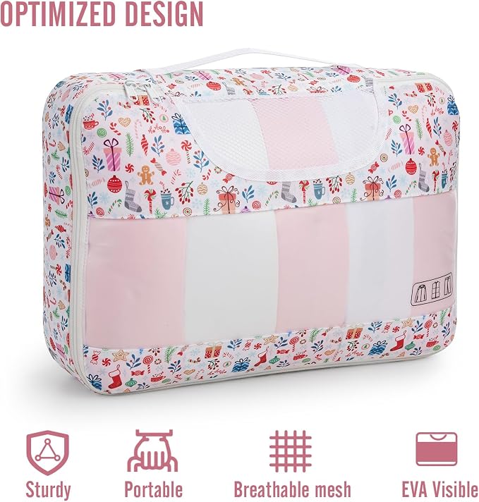 Veken 8 Set Packing Cubes for Travel Kids, Beach Vacation Essentials - Image 4