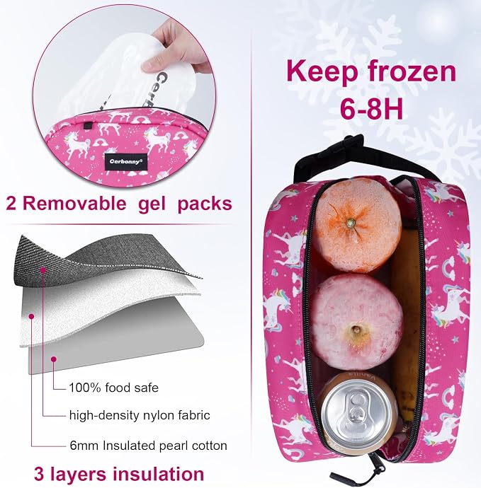 Cerbonny Small Cooler Bags: Freezable, Insulated Lunch Bags - Image 2