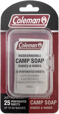 Coleman Camp Soap Sheets – 25 Travel Soap Sheets by Coleman