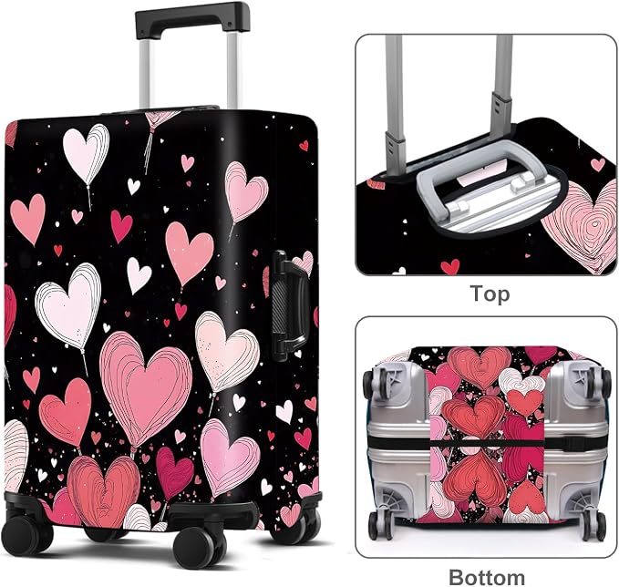 Luggage Cover Washable Suitcase Protector Anti-Scratch, Stretchable Fit - Image 2