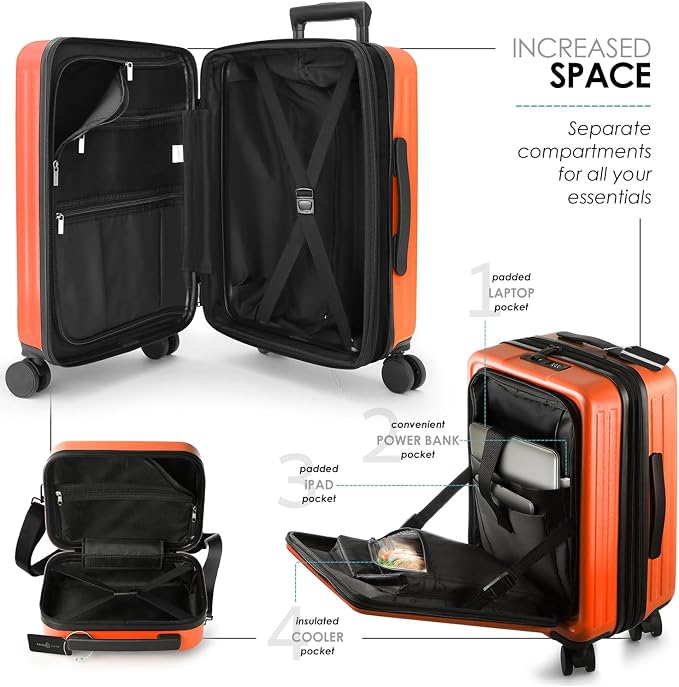 22 Inch Carry On Luggage 22x14x9 Airline Approved, Carry On Suitcase - Image 4