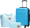 Coolife Suitcase Set 3 Piece Luggage Set Carry On Hardside Luggage by COOLIFE