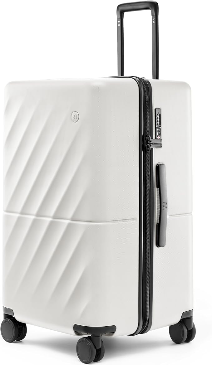 Trunk Luggage 26 Inch, Medium Checked Luggage by NINETYGO
