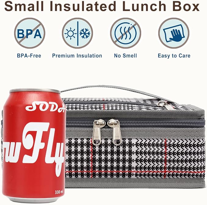 FlowFly Small Insulated Lunch box Portable Soft Bag Mini Cooler Thermal Meal - Image 2