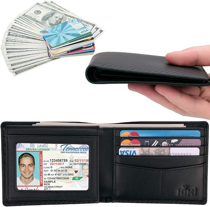 Wallet for Men-Genuine Leather RFID Blocking Bifold Stylish Wallet - Image 2