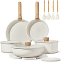 CAROTE 19pcs Pots and Pans Non Stick, Cookware Sets Detachable Handle, by CAROTE