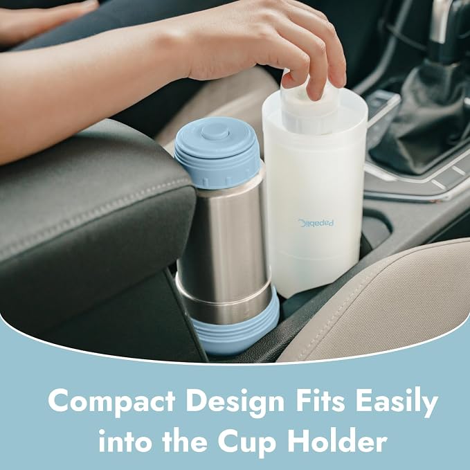Papablic Portable Travel Baby Bottle Warmer On The Go, Fits Most Car Cup Holders - Image 4