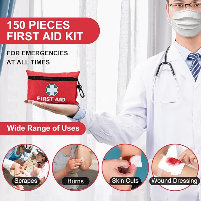 General Medi Mini First Aid Kit, 150 Piece Small First Aid Kit - Image 4
