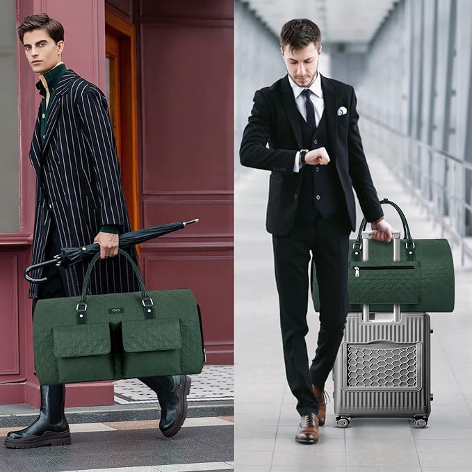 Garment Bag for Travel With Toiletry Bag Convertible Carry On Weekender Bag - Image 5