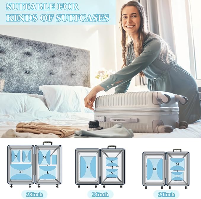 8 Set Compression Packing Cubes - Image 3