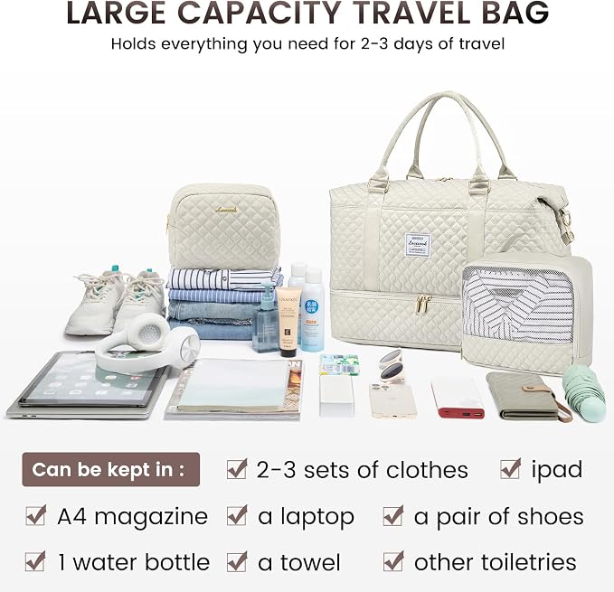 LOVEVOOK Travel Duffle Bag, Weekender Bags - Image 5
