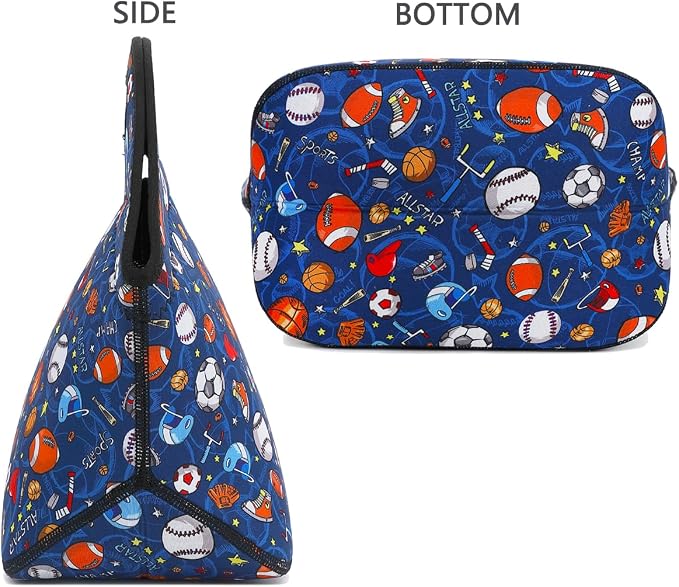 FlowFly Neoprene Kids Lunch box Insulated Soft Bag Mini Cooler Thermal Meal - Image 5