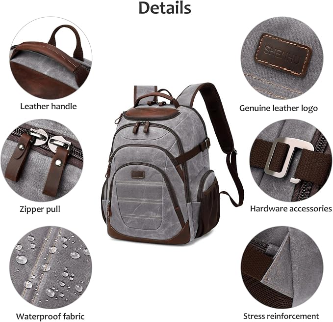 Travel Laptop Backpack 17.3 inch XL Computer Backpack - Image 5