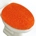 Microfiber Elongated Toilet Seat Cover 19.5"x 15" Machine Washable Solid Toilet by Baahrnom