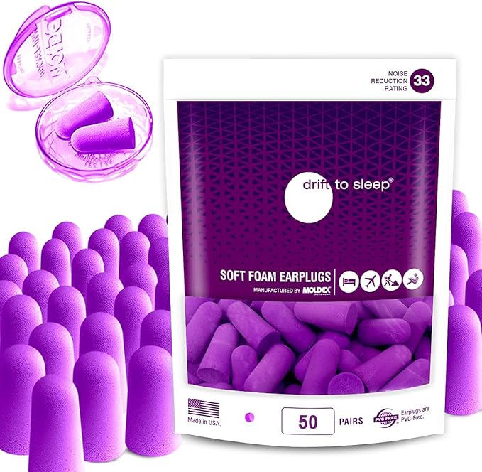 MOLDEX Soft Foam Earplugs for Sleeping, Shooting by DRIFTTOSLEEP