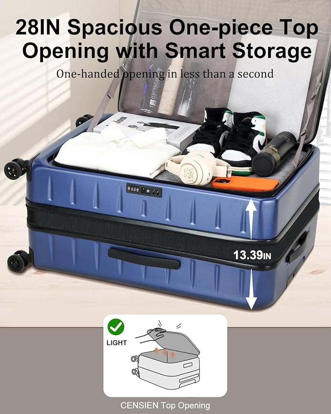 Luggage Sets 2 Pieces, 20 Inch Carry On Luggage and Expandable 28 Inch Checked - Image 2