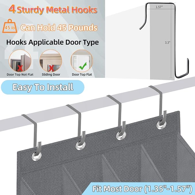 Over The Door Shoe Organizer - Image 6