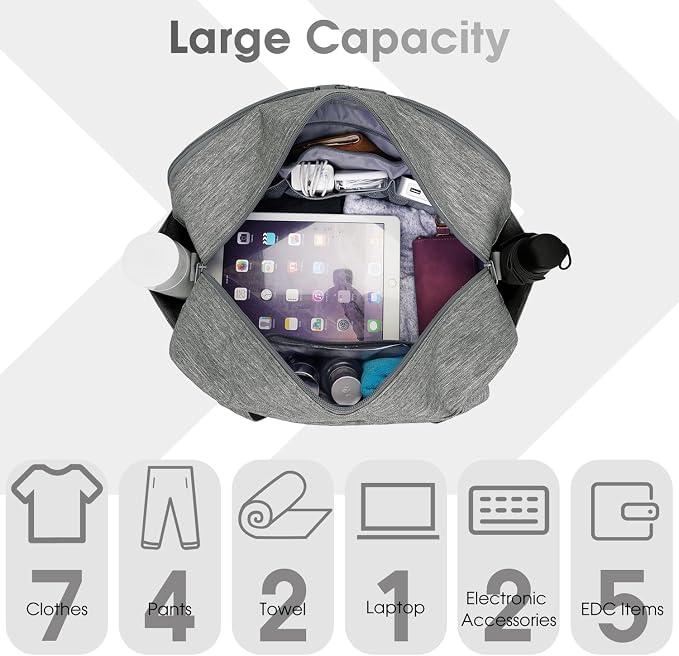 Narwey 18" Carry on Bag with Laptop Compartment 14 Inch Travel Duffel Bag - Image 3