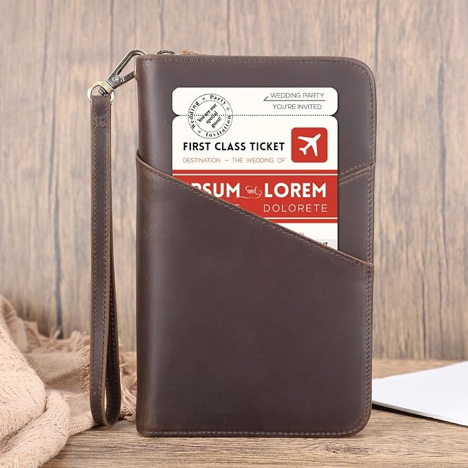 Polare Full Grain Leather Passport Holder - Image 2