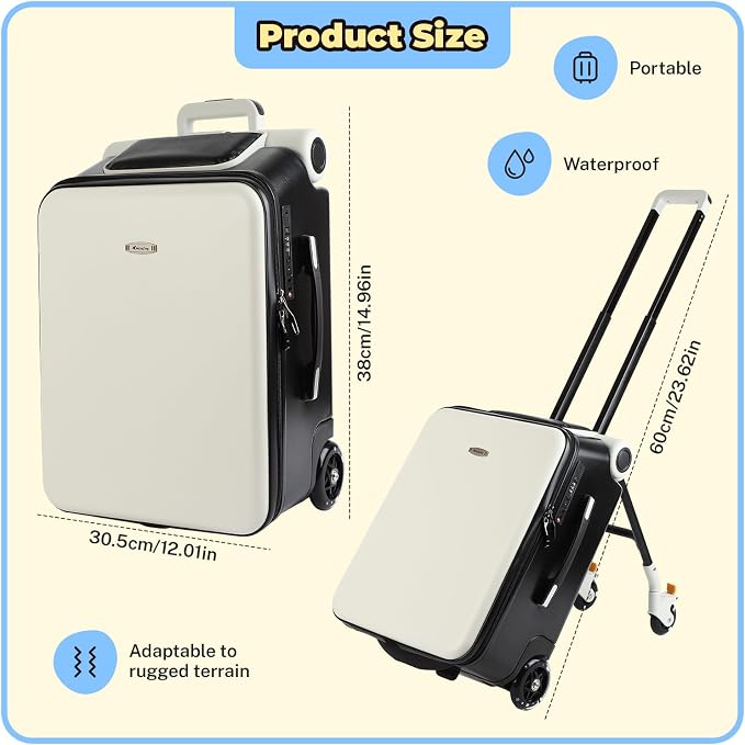 FAHKNS Ride on Suitcase luggage - Image 4