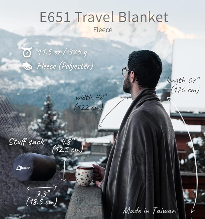 Travel Camping Blanket Lightweight and Breathable, 67 x 48 in Soft Airplane - Image 3