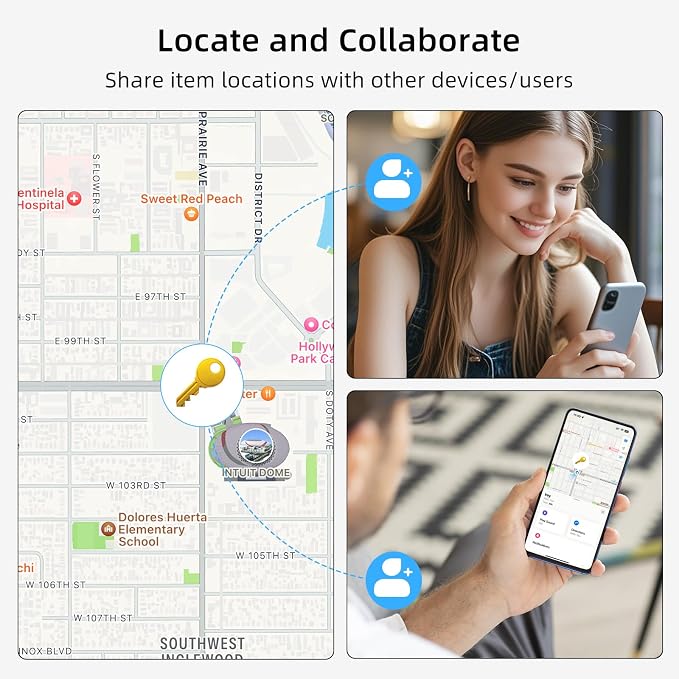 Air Tracker Tag 1 Pack, Replaceable Battery, Key Finder and Item Locator Smart - Image 8