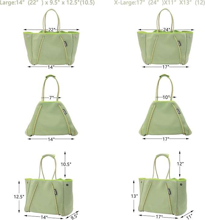 QOGiR Neoprene Multipurpose Beach Bag Tote - Image 3