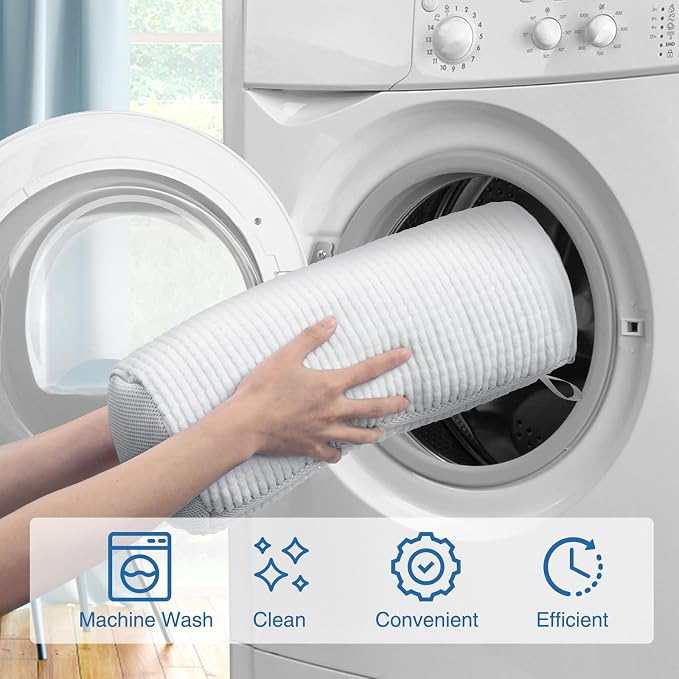 Shoe Washing Bag for Washing Machine, Fluffy Fibers Keep 360° Wrap-around - Image 6