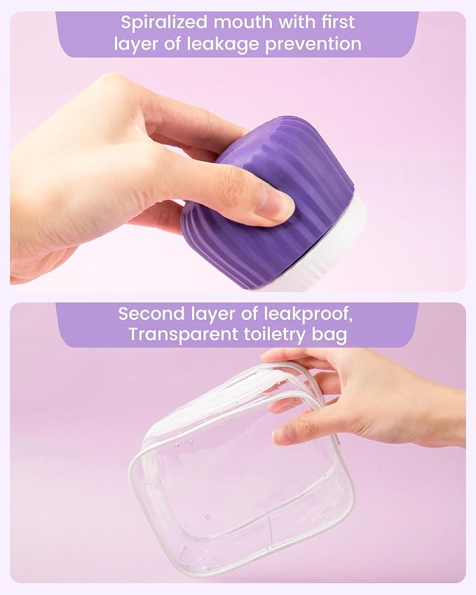 Travel Containers for Toiletries 4 Pack, TSA Approved Travel Size Toiletries - Image 9