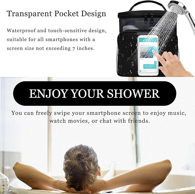 Mesh Shower Caddy, Portable HangingTravel Toiletry Bag Dorm Room Essentials - Image 4