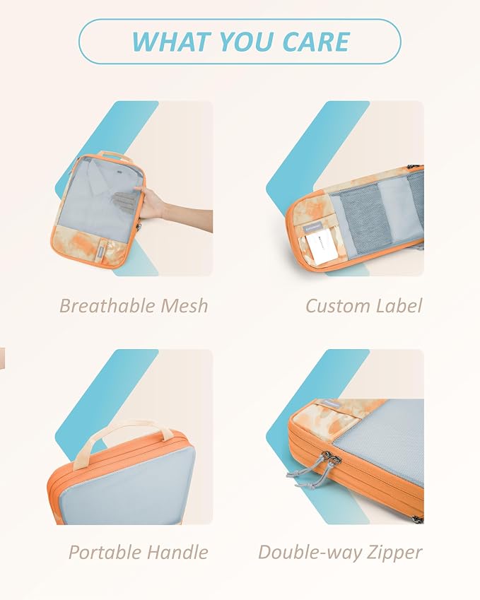 BAGSMART 6 Set Compression Packing Cubes - Image 6
