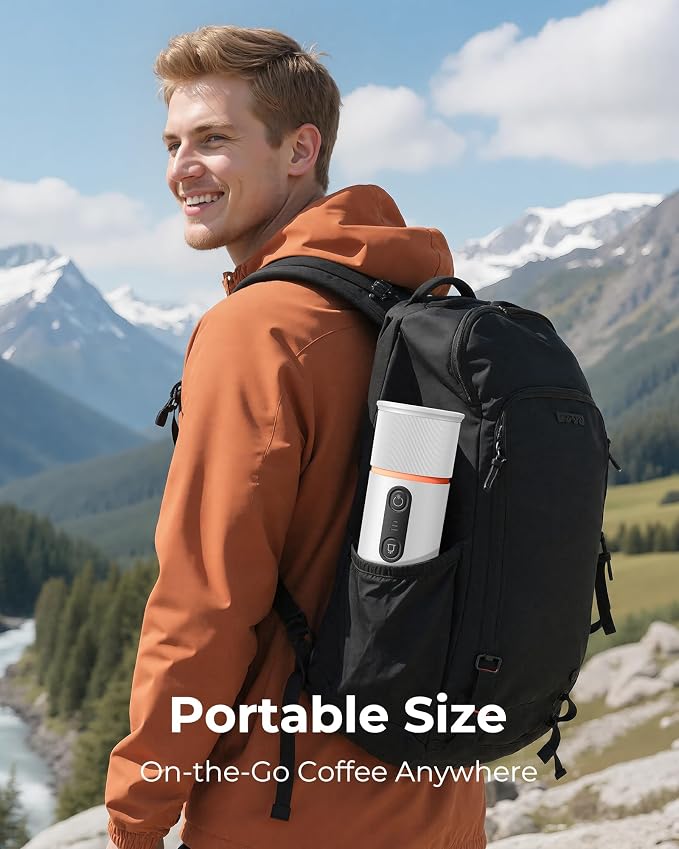 Portable Espresso Maker 20 Bar Self‑Heating & Auto-off | 13500 mAh Battery - Image 6