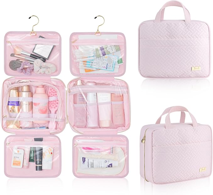 Hanging Travel Toiletry Bag for Women Detachable Toiletry Bag by JIECH