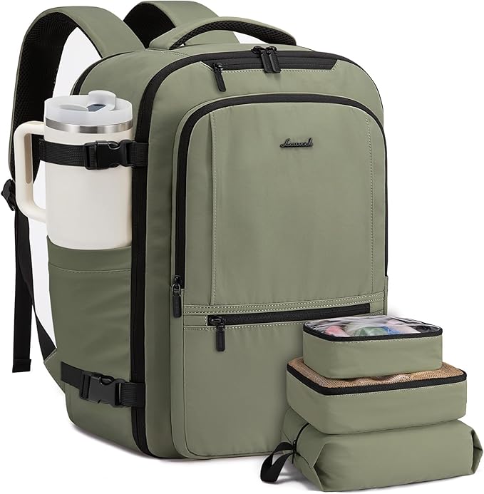 LOVEVOOK Travel Backpack for Women & Men, 40L Large Carry On Backpack Airline by LOVEVOOK